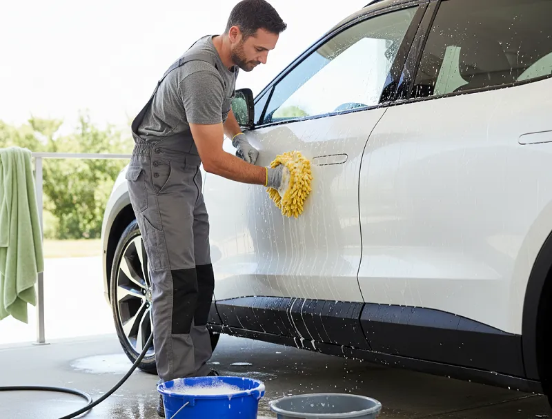 Safe Ways to Wash Your Electric Car